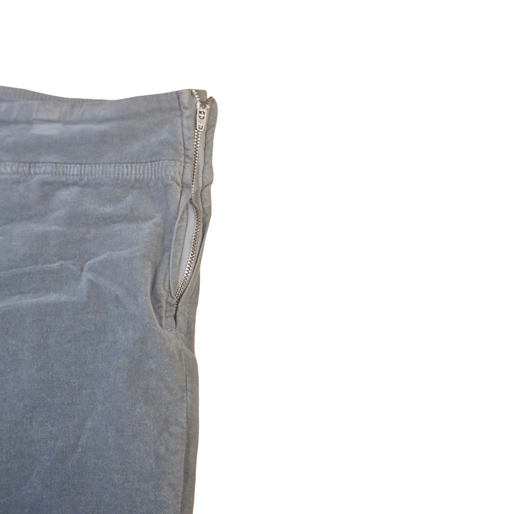 Free People Blue Gray Corduroy Flare Leg Side Zip Pants Womens Size Large - Picture 6 of 7